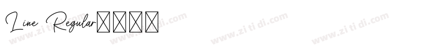 Line Regular字体转换